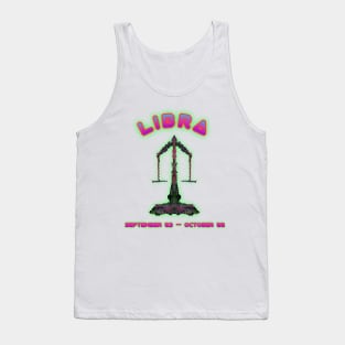 Libra 4b Black Tank Top